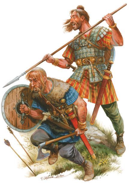 The Huns, Old Warrior, Warriors Illustration, Germanic Tribes, Historical Warriors, Roman Warriors, Celtic Warriors, Ancient Celts, Ancient Warfare