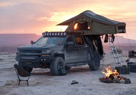 Chevy Silverado Overland Truck, Silverado Overland, 2016 Silverado 1500, Overland Build, Diesel Trucks Ford, Chevy 1500, Overland Truck, Chevy Silverado 1500, Diesel Trucks