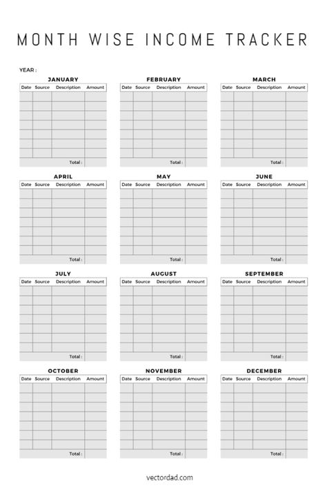 Free Income Tracker Printable, Income Tracker Printable Free, Calender Printables, Income Tracker, Tracker Free, Monthly Income, Tracker Template, Substitute Teacher, Tracker Printable