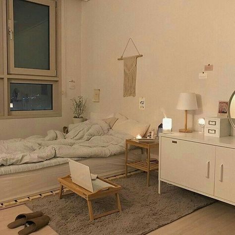 Korean Bedroom, Bathroom Picture, Beige Room, Redecorate Bedroom, Minimalist Room, Aesthetic Rooms, Room Design Bedroom, Small Room Bedroom, Room Inspiration Bedroom