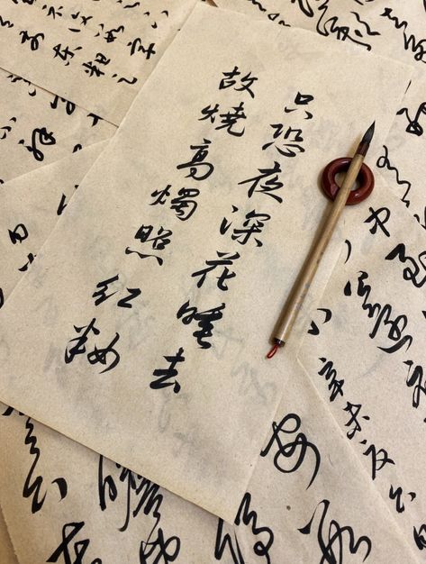 Japan Writing Aesthetic, Japanese Writing Art, Chinese Aesthetic Words, Chinese Books Aesthetic, Chinese Literature Aesthetic, Japanese Calligraphy Aesthetic, Chinese Book Aesthetic, Chinese Handwriting Aesthetic, Chinese Characters Aesthetic