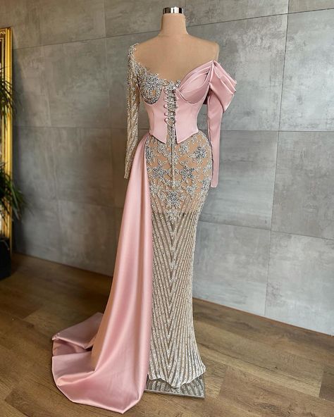 Tabja Dresses, Pink Prom Dresses Mermaid, Reign Dresses, Beautiful Bridal Dresses, Luxurious Dresses, Classy Wedding Dress, Dress Design Drawing, African Lace Dresses, Fashion Illustration Dresses