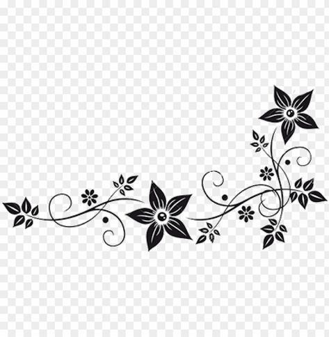 Flower Png Images Black And White, Flower Png Images For Editing, Flower Border Black And White, Flowers Png For Editing, White Border Png, Flower Png Transparent Background, Flower Vector Png, Dussehra Wallpapers, Flower Border Png