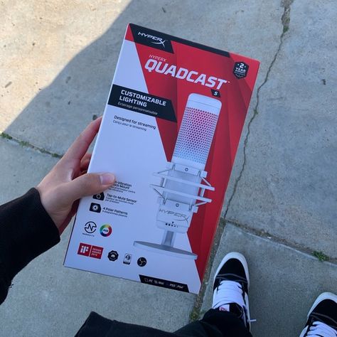 Hyperx Quadcast S White - Brand New *Used 1 Day To Test* Hyperx Quadcast, Hear Your Voice, Usb Microphone, Audience Engagement, Background Noise, White Brand, Sound Quality, Your Voice, 1 Day