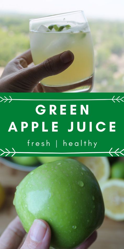 How to make healthy, fresh, homemade Green Apple Juice for your next cleanse. Dust off those juicers and reap the benefits from Diy juicing! Green Apple Juice Recipes, Apple Juice Smoothie Recipes, Apple Juice Recipes, Apple Juice Smoothie, Green Apple Juice, Homemade Apple Juice, Apple Juice Recipe, Lemon Juice Recipes, Diy Juice