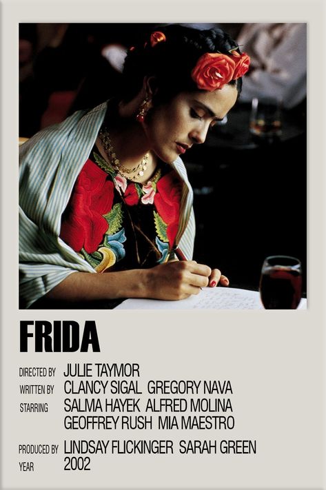 Frida Movie Poster, Frida Movie, Movie Collage, Movies To Watch Teenagers, New Movies To Watch, Girly Movies, Septième Art, Great Movies To Watch, Film Buff