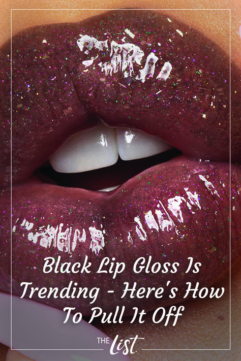 Black Lip Gloss, Fun Hacks, Contour Tutorial, Types Of Makeup, Black Lips, Black Gloss, Beauty Queen, Off Black, Beauty Queens