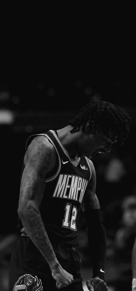 Ja Morant Wallpaper, Basketball, Black And White, White, Black