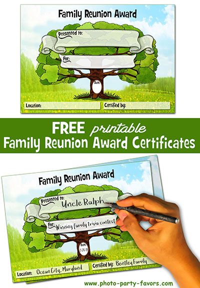 Family Reunion Certificates Free, Family Reunion Printables Free, Family Reunion Awards Free Printable, Family Awards Ideas, Family Reunion Awards Ideas, Family Reunion Planning Checklist, Family Reunion Name Tags Ideas, Black Family Reunion Ideas, Family Reunion Ideas Themes