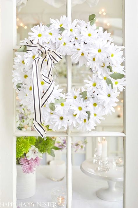 Wreaths For Spring And Summer, Daisy Wreaths For Front Door, Summer Wreaths For Front Door Diy Dollar Stores, Summer Wreath Ideas Diy, Summer Wreaths For Front Door Summertime, Summer Wreaths For Front Door Diy, Flower Wreaths For Front Door, Filofax Diy, Spring Wreaths For Front Door Diy