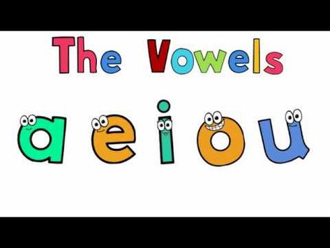 Learning vowel sounds, long and short Vowels Chart For Classroom, Vowels Chart For Kindergarten, Vowels Letters, Vowel Letters, English Vowels, Vowel Song, Vowel Chart, Teaching Vowels, Phonics Ideas