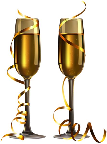 ® Gifs y Fondos Paz enla Tormenta ®: IMÁGENES DE BOTELLAS DE CHAMPAGNE Y COPAS PARA AÑO... New Years Glasses, Wine Glass Icon, New Year Champagne, Glasses Wallpaper, Glasses Png, Wine Images, New Year Clipart, Gold Clipart, Happy Birthday Png