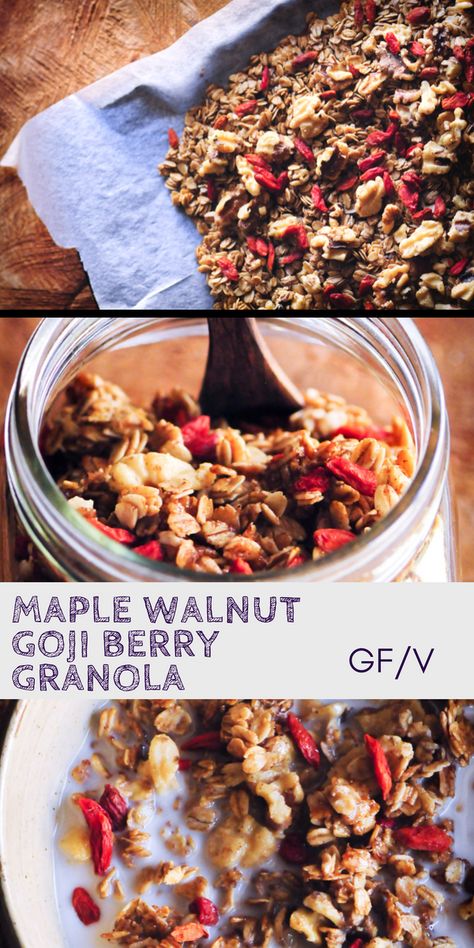 Maple Breakfast, Berry Granola, Breakfast Gluten Free, Nyc Dessert, Best Granola, Benefits Of Organic Food, Dessert Vegan, Sugar Free Treats, Healthy Vegan Snacks