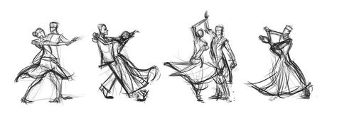 Jon's Art Blog: Waltz..ers? Waltz Pose, Dancing Drawing Reference, Random Portrait, Dancing Drawing, Dancing Art, Dancing Drawings, Portrait Sketch, Art Poses, Art Tutorials Drawing