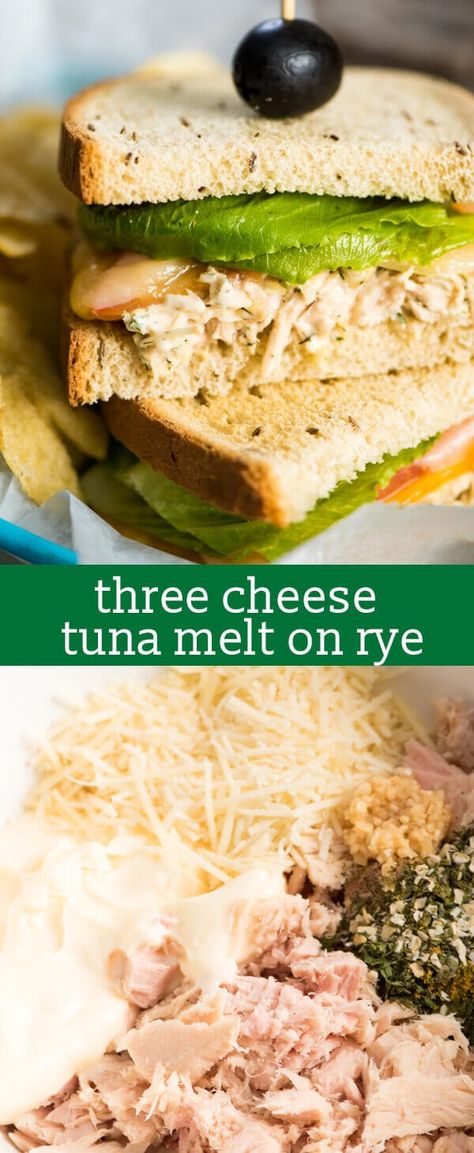 Easy Tuna Salad Recipe, Rye Bread Sandwiches, Tuna Salad Recipe Easy, Recipe With Cheese, Easy Tuna Salad, Best Tuna Salad Recipe, Best Tuna Salad, Rye Bread Recipes, Easy Sandwich