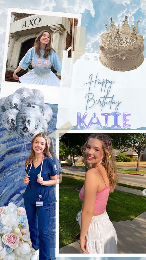 Sorority Birthday Post Template, Sorority Birthday Post, Sisterhood Activities, Birthday Post, Tri Delta, Pi Phi, Insta Ideas, Birthday Posts, Phi Mu