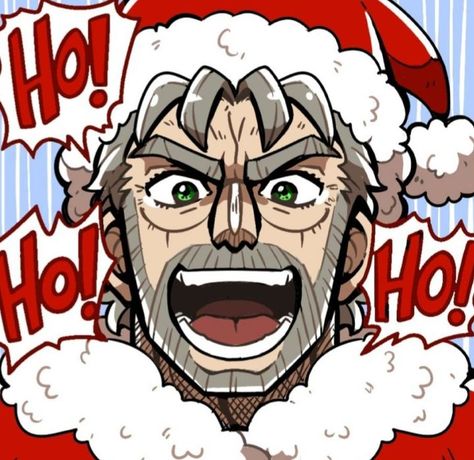 Joseph Joestar Christmas, Joseph Joestar Pfp, Joseph Joestar Part 3, Jojo Stardust Crusaders, Jojo Reference, Jojo's Adventure, Joseph Joestar, Chinese Cartoon, Anime Christmas