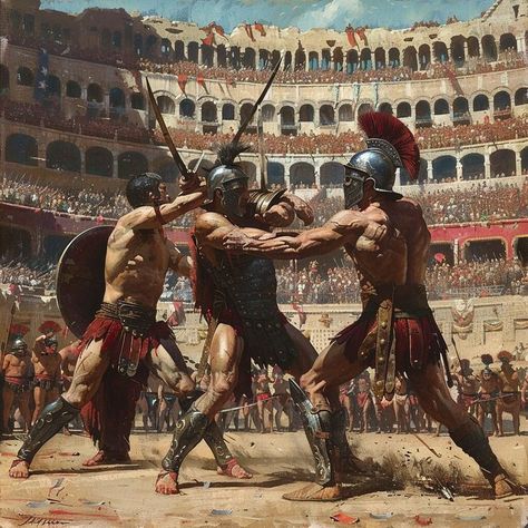 Roman Gladiator Art, Men Post Idea, Roman Empire Art, Roman Empire Aesthetic, Gladiator Aesthetic, Gaul Warrior, Documentary Aesthetic, Ancient Rome Gladiators, Gamer Outfit