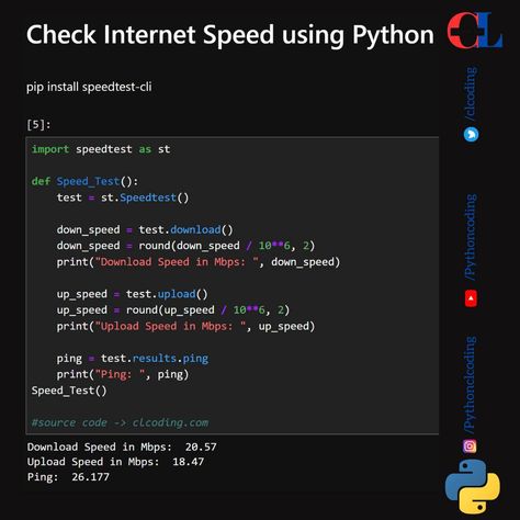 Check Internet Speed using Python Google Wallpaper, Coding In Python, Python Coding, Computer Programming Languages, Grace Hopper, Computer Science Programming, Basic Computer Programming, Web Development Programming, Android Development