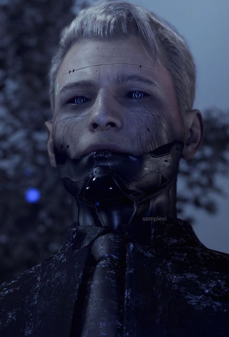 Detroit Become Human, Human, Hair, Blue, White, Black