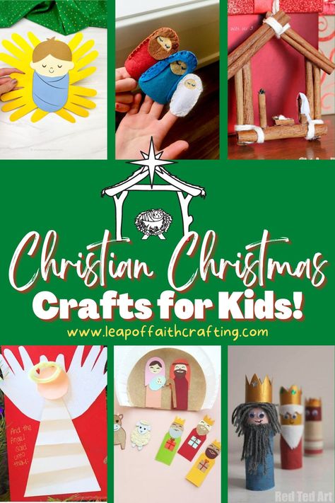 Christian Christmas Kids Crafts, Homemade Nativity, Christian Christmas Activities, Religious Christmas Art, Religious Christmas Crafts, Christian Christmas Crafts, Rudolph Crafts, The True Meaning Of Christmas, Christmas Crafts For Toddlers