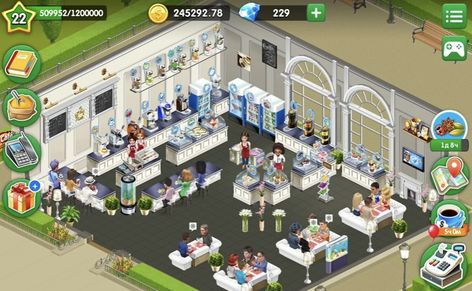 My Cafe Game Design Ideas French, My Cafe Game Design Ideas, My Cafe Game Design, My Cafe Game, Cafe Game Design, Cafe Design Ideas, Menu Cafe, Game Design Ideas, Hay Day