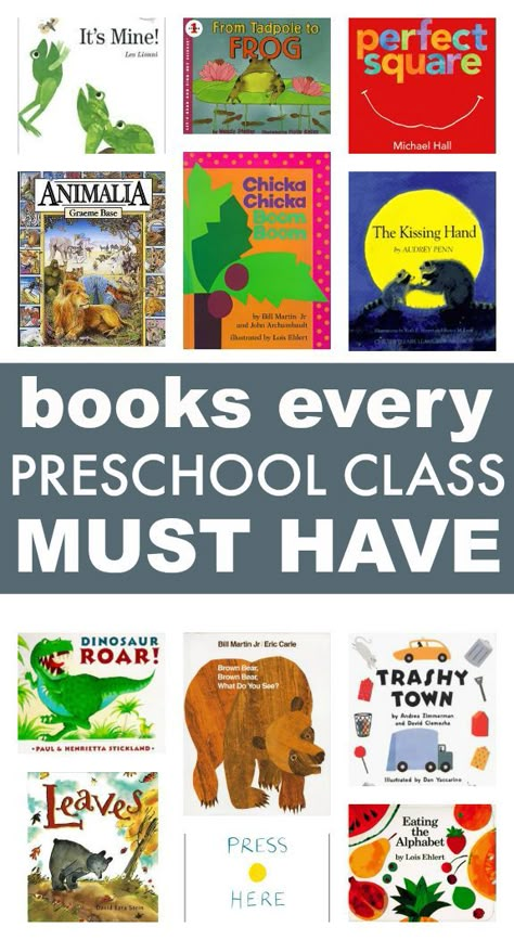 Books every preschool class should have. Must have books for preschool. The Kissing Hand Book, Books For Preschool, Kids Feelings, Preschool Reading, Counting Books, Kid Books, Preschool Literacy, Preschool Class, Preschool Books