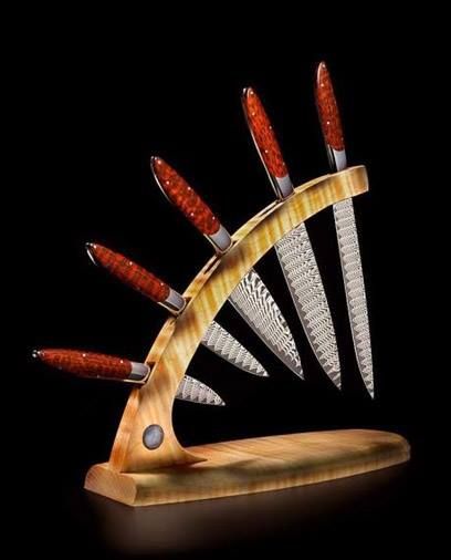 Knife Holder Ideas, Knife Display Ideas, Beautiful Knives, Knife Blocks, Knife Stand, Chef Work, Knife Rack, Smart Tiles, Knife Holder