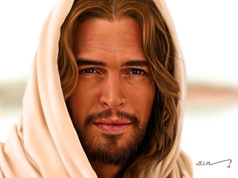 Diogo Morgado in the film Son of God, Jinsung Lim on ArtStation at https://www.artstation.com/artwork/N8D4q Jesus Smiling, Jesus Son Of God, Jesus Loves Us, Jesus Drawings, Church Pictures, I Love You God, Jesus Christ Artwork, Jesus Photo, Give Me Jesus