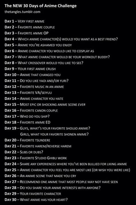 •30 Day Challenge• Anime Challenge, 30 Day Challenges, Tenten Naruto, Challenge 30 Day, Birthday Scenario, Oc Things, 30 Day Art Challenge, Anime Club, 30 Day Drawing Challenge