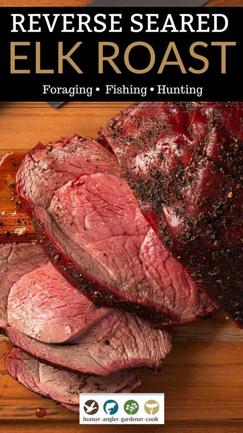 Roast Elk Recipes, Venison Sirloin Tip Roast, Elk Shoulder Roast, How To Cook Elk Roast, Smoked Moose Roast Recipe, Instant Pot Deer Roast, Smoked Elk Roast, Elk Roast Instant Pot, Elk Shoulder Recipes