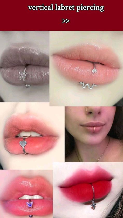 Piercing ideas Vertical Labret Piercing, Vertical Labret, Labret Jewelry, Sick Tattoo, Face Piercings, Makeup Accesories, Labret Piercing, Cute Piercings, Body Jewelry Piercing