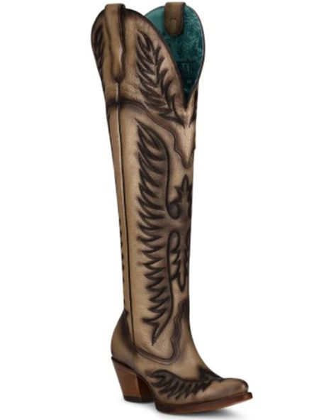 Megan Moroney Concert, Cowboy Boots Women Outfits, Head Over Boots, Tall Western Boot, Knee High Western Boots, Megan Moroney, Good Jeans, Female Footwear, Womens Cowgirl Boots