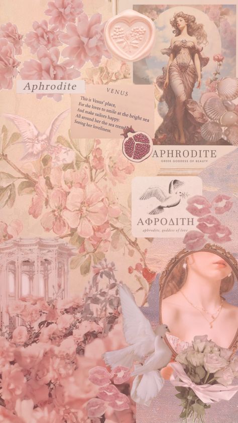 #aphrodite #pinkaesthetic #goddessoflove #venus Aphrodite Cabin, Aphrodite Aesthetic, Wallpaper Pink Cute, Aphrodite Goddess, Goddess Aesthetic, Bullet Journal Themes, Journal Themes, Goddess Of Love, Backgrounds Phone Wallpapers