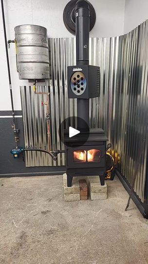 Waste Oil Burners | I built this last year and she's still going strong | Facebook Wood Stove For Heating, Waste Oil Heater, Water Heater Diy, Waste Oil Burner, Oil Stove, Oil Furnace, Sewing Room Inspiration, Oil Heater, Diy Mud Kitchen