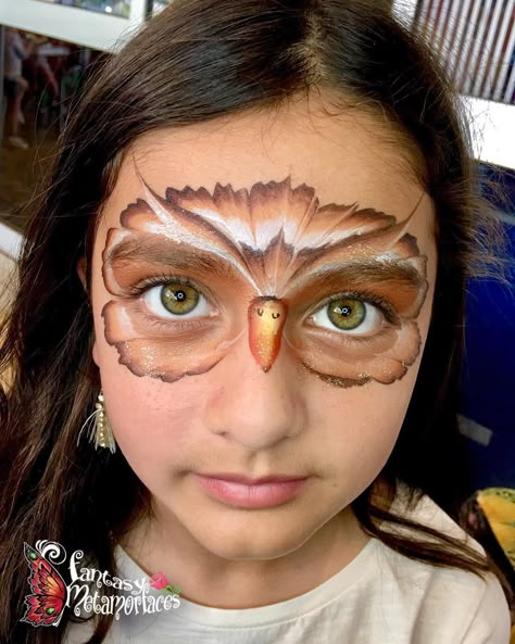 #fantasymetamorfaces #brisbanefacepainter #brisbaneentertainer  #brisbaneentertainers  #brisbaneentertainment  #owlfacepaint  #owlface… Owl Face Paint, Fairy Face Paint, Fairy Face, Mask Face Paint, Animal Face Paintings, Festival Face Paint, Face Painting Tips, Fair Face, Girl Face Painting