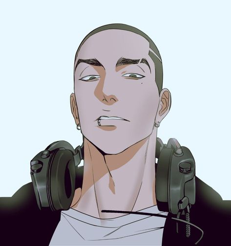 Oc With Buzzcut, Anime Guy With Buzzcut, Traveller Rpg, Anime Gangster, Different Art Styles, Guy Drawing, Buzz Cut, Anime Drawings Boy, Cute Art Styles