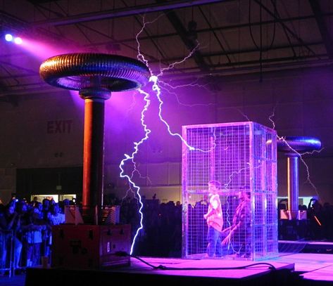 Faraday Cage Funny Tricks, Faraday Cage, Protection For Home, Electric Design, Nuclear Fusion, Home Container, Bed Canopies, Michael Faraday, Meat Rabbits