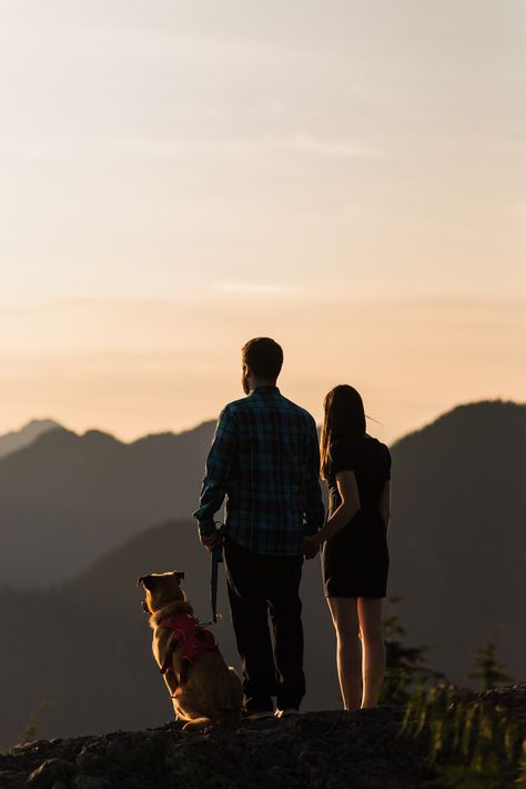 Prenup With Dogs Cute Ideas, Boyfriend And Dog Pictures, Couples With Dogs Aesthetic, Couple Hiking With Dog, Engagement Photo Shoot With Dogs, Couple Photos With Dogs Christmas, Couple Dog Aesthetic, Couple And Dog Aesthetic, Dog With Couple