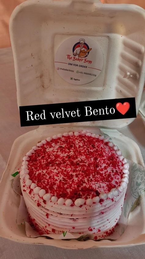 #Redvelvet #bento #bentocake Red Velvet Bento Cake, Bento Cake, Red Velvet Cake, Red Design, Cake Designs, Red Velvet, Cake Recipes, Velvet, Instagram Photos