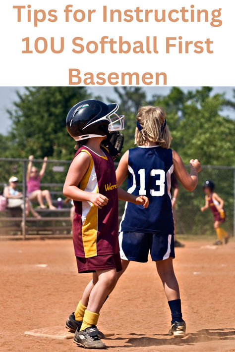 "Mastering the Diamond: Essential Tips for First Basemen on Footwork, Glove Skills, and Throwing Techniques" 10u Softball, Softball First Base, Softball Practice Drills, Softball Workouts, Softball Drills, Softball Hairstyles, Softball Stuff, Softball Coach, Softball Team