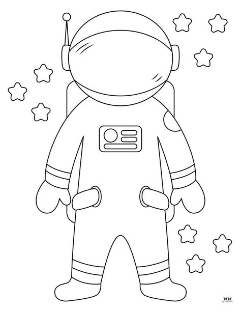 Choose from a variety of astronaut coloring pages and templates to help entertain your little ones interested in the beyond. Print from home. 100% FREE! Astronaut Coloring, Space And Astronomy, Page Template, Astronomy, From Home, Coloring Pages, Quick Saves, Color, Colouring Pages