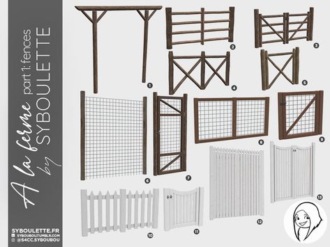 A la ferme cottage fences cc sims 4 1 Sims 4 Cottage, Mods Sims 4, Die Sims 4, Sims 4 Bedroom, Sims 4 Expansions, Sims 4 House Design, Sims Building, Sims 4 Gameplay, Sims 4 Cc Packs