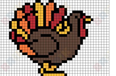 Turkey Pixel Art, Lego Thanksgiving, C2c Patterns, Soldier Drawing, Graph Paper Drawings, Plastic Canvas Coasters, Tiny Cross Stitch, Easy Cross Stitch Patterns, Pixel Art Templates