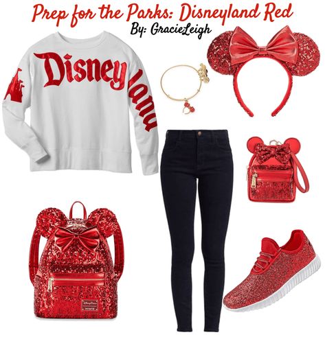 Prep for the Parks: Disneyland Red outfit ideas | Prep for the Parks: Disneyland Red Disneyland Valentines Day Outfit, February Disney Outfits, Red Disney Outfits, Christmas Disney Outfits Women, Disney World Outfits Winter, Christmas Disney Outfits, Disneyland Christmas Outfit, Disneyworld Outfits, Disneyland 2024