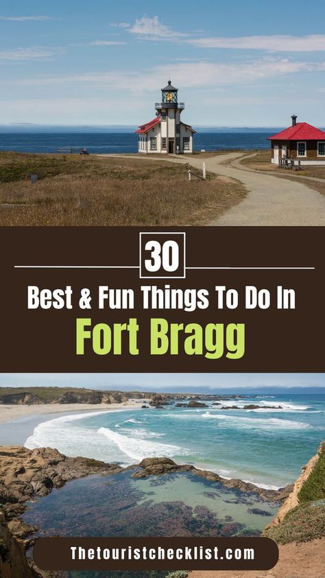 Want to visit Fort Bragg, CA? This travel guide brings you top attractions, best activities, places to visit as well as the best things to do in Fort Bragg, California. Plan your travel itinerary & bucket list now!. #fortbragg #california #thingstodoinfortbragg #californiatravel #usatrip #ustravel #travelusa #ustraveldestinations #travelamerica #vacationusa #americatravel Fort Bragg California, Fort Bragg, Vacation Usa, Us Travel Destinations, Usa Travel Guide, California Travel, America Travel, Travel Itinerary, Us Travel