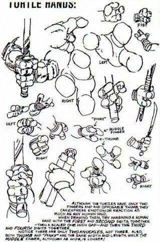 How to draw TMNT hands Tmnt Characters, Teenage Mutant Ninja Turtles Artwork, Ninja Turtles Artwork, Teenage Mutant Ninja Turtles Art, Tmnt Artwork, Hand Drawing Reference, Tmnt Art, Drawing Cartoon Characters, Ninja Turtles Art