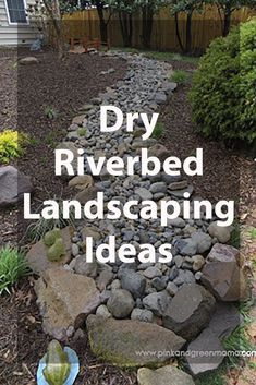 River Bed Landscaping Ideas, Dry River Bed Landscaping, River Bed Landscaping, Riverbed Landscaping, Bed Landscaping Ideas, Rock Drainage, Dry Riverbed Landscaping, Dry River Bed, Hill Landscaping