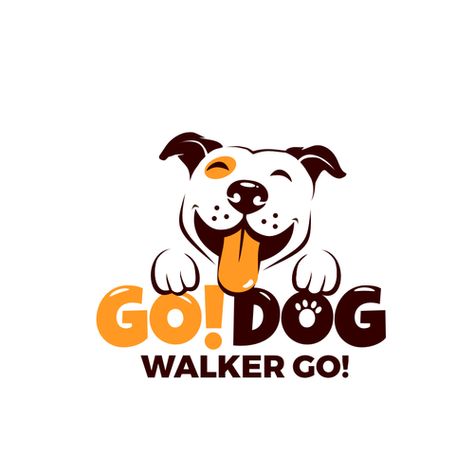 Dog Logos Ideas, Dog Walking Logo, Golden Retriever Illustration, Walker Logo, Pet Shop Logo, Pet Branding, Dog Logo Design, Urban Logo, Dog Walking Services