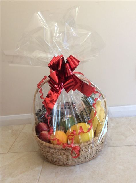 Fruit basket gift, which I made at home. Fruit Basket Gift Ideas, Fruit Basket Ideas, Fruit Basket Diy Gift, Fruit Baskets Diy, Basket Gift Ideas, Fruit Bowl Display, Fruit Diy, Fruit Basket Gift, Security Company